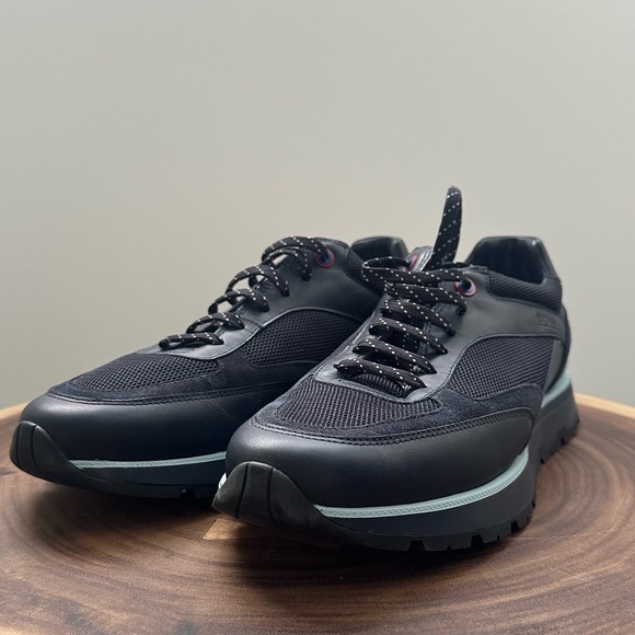 Hugo Boss Other - Hugo Boss Arigon Runn Navy/Blue Leather Sneakers Size 45